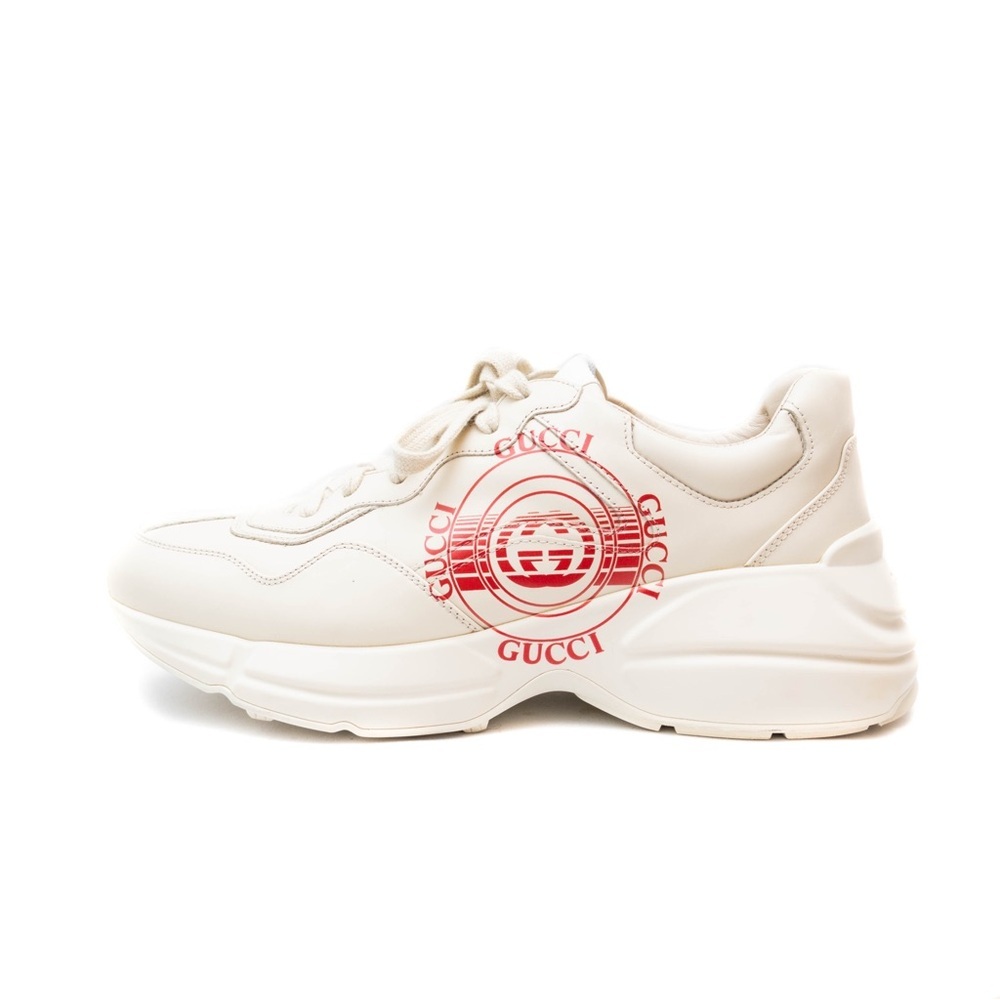 Gucci Rhyton Interlocking Disk Leather Sneakers Women’s Sz 6 Gucci Size  8.5US‎ - Picture 3 of 12